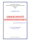 Luận văn tốt nghiệp Vật lý: Xác định tọa độ của một số nguyên tố bằng phương pháp xây dựng đường cong hiệu suất