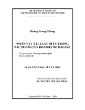 Luận văn Thạc sĩ Văn học: Nhân vật tái xuất hiện trong tác phẩm của Honoré De Balzac