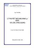 Luận văn Thạc sĩ Toán học: Lí thuyết Nevanlinna P-adic và các ứng dụng