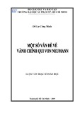 Luận văn Thạc sĩ Toán học: Một số vấn đề về vành chính qui Von Neumann