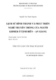 Tóm tắt Luận văn Thạc sĩ Lịch sử: Lịch sử hình thành và phát triển nghề truyền thống của người Khmer ở Tịnh Biên – An Giang