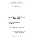 Luận văn Thạc sĩ Lịch sử: Người Hoa ở Đồng Nai 1954 - 2005