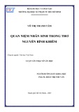 Luận văn Thạc sĩ Văn học: Quan niệm nhân sinh trong thơ Nguyễn Bỉnh Khiêm