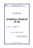 Luận văn Thạc sĩ Lịch sử: Quan hệ Việt Nam - Vương quốc Anh (1973 - 2004)