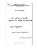 Luận văn Thạc sĩ Toán học: Một lớp bài toán biên cho phương trình vi phân hàm