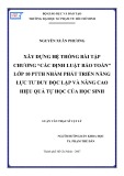 Luận văn Thạc sĩ Vật lý: Xây dựng hệ thống bài tập chương “Các định luật bảo toàn” lớp 10 THPT nhằm phát triển năng lực tư duy độc lập và nâng cao hiệu quả tự học của học sinh