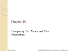 Lecture Business statistics in practice (7/e): Chapter 10 - Bowerman, O'Connell, Murphree