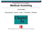 Lecture Medical assisting: Administrative and clinical competencies (2/e) - Chapter 54