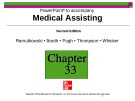 Lecture Medical assisting: Administrative and clinical competencies (2/e) - Chapter 33
