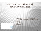 An toàn lao động & vệ sinh công nghiệp chương II: Kỹ thuật an toàn trong ngành sản xuất chất dễ cháy và dễ nổ