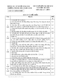 Đáp án đề kiểm tra học kì II môn Địa lí lớp 9 năm 2015-2016 - Phòng GD&ĐT huyện Đăk Glei