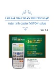 Lỗi sai giải toán thường gặp máy tính Casio Fx570vn Plus