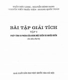  bài tập giải tích (tập 1: phép tính vi phân của hàm một biến và nhiều biến - in lần thứ 6): phần 1