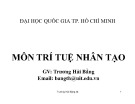 Bài giảng môn Trí tuệ nhân tạo