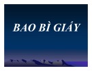 Bài giảng Bao bì giấy