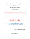 Phương pháp thực nghiệm chuyên ngành Vật lý: Nhiệt sắc (Thermochromism)