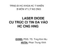 Bài thuyết trình Vật lý ứng dụng: Laser Diode cấu trúc cải tiến dựa vào hốc cộng hưởng