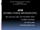 Bài thuyết trình AFM (Atomic Force Microscope)