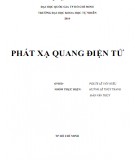 Đề tài: Phát xạ quang điện tử