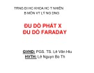 Bài thuyết trình Vật lý ứng dụng: Đầu dò phát xạ đầu dò faraday