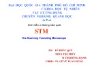 Bài thuyết trình Quang học: Kính hiển vi đường hầm quét STM