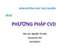 Bài thuyết trình Phương pháp CVD