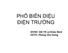 Bài thuyết trình Phổ biến điệu điện trường