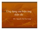 Bài thuyết trình Ứng dụng của hiệu ứng điện sắc