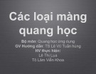 Bài thuyết trình Các loại màng quang học