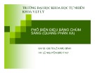 Bài thuyết trình Vật lý: Phổ biến điệu bằng chùm sáng (quang phản xạ)