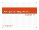 Bài thuyết trình Xác định các trạng thái của nguyên tử