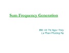 Bài thuyết trình Sum Frequency Generation