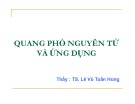 Bài giảng Quang phổ nguyên tử và ứng dụng