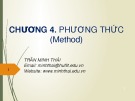 Bài giảng Nhập môn lập trình: Chương 4 - Trần Minh Thái