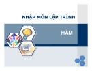 Bài giảng Nhập môn lập trình: Hàm  - Nguyễn Đình Hưng