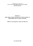 Tài liệu bổ trợ Dự án Tăng cường khả năng sẵn sàng đi học cho trẻ mầm non - Module 1: Kiến thức chung về quản lý chất lượng và kiểm định chất lượng giáo dục