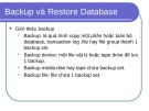 Bài giảng SQL Server 2008: Backup và Restore Database - Trần Thị Kim Chi