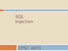 Lecture SQL injection