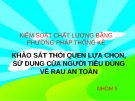 Bài thuyết trình nhóm: Khảo sát thói quen lựa chọn, sử dụng của người tiêu dùng về rau an toàn