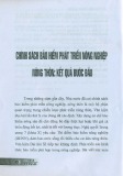 Chính sách bảo hiểm phát triển nông nghiệp nông thôn: Kết quả bước đầu