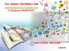 Bài giảng Đại cương hoá sinh - ThS. Mạnh Trường Lâm