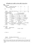 Đề khảo sát chất lượng đầu năm Toán 4