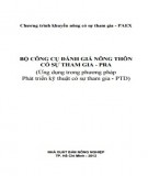  bộ công cụ Đánh giá nông thôn có sự tham gia – pra (Ứng dụng trong phương pháp phát triển kỹ thuật có sự tham gia – ptd): phần 1