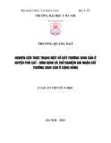 Luận án Tiến sĩ Y học: Nghiên cứu thực trạng một số bất thường sinh sản ở huyện Phù Cát - Bình Định và thử nghiệm ghi nhận bất thường sinh sản ở cộng đồng