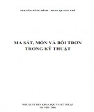  ma sát, mòn và bôi trơn trong kỹ thuật: phần 2