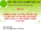 Bài thuyết trình nhóm: Phương thức sinh sản ở thực vật và cấu trúc di truyền của quần thể liên quan với phương thức sinh sản