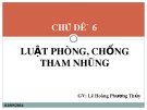 Bài giảng: Luật phòng, chống tham nhũng - Gv. Lê Hoàng Phương Thúy