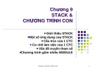 Bài giảng Cấu trúc máy tính và lập trình hợp ngữ - Chương 10: Stack và chương trình con