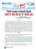 Tính toán chênh lệch giữa "0" hải đồ và "0" quốc gia