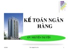 Bài giảng Kế toán ngân hàng: Chương 1 - ThS. Nguyễn Tài Yên